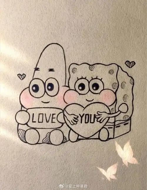 这样的简笔画卡通图案太可爱了吧!