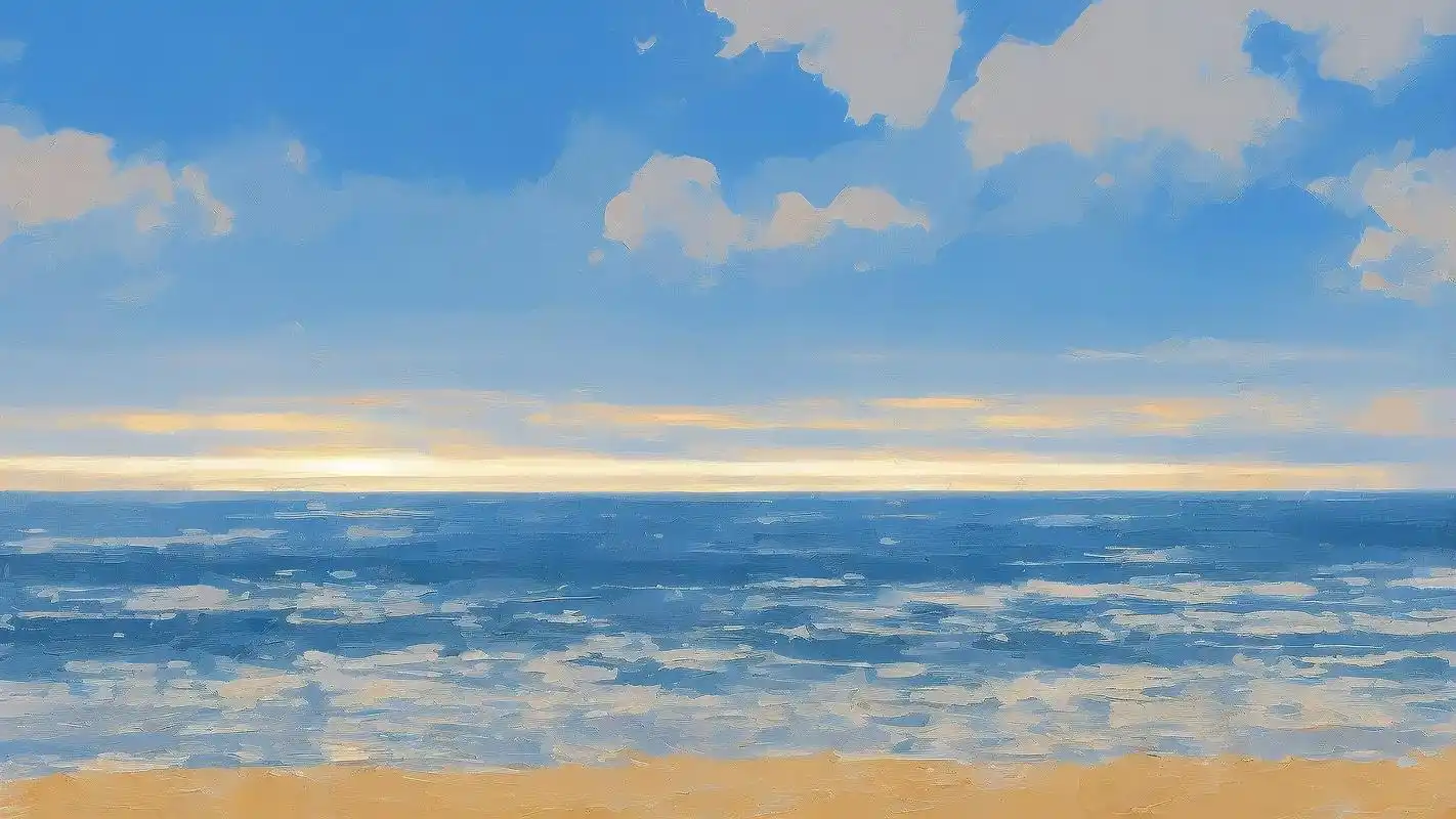 绝美海边景色背景图9878