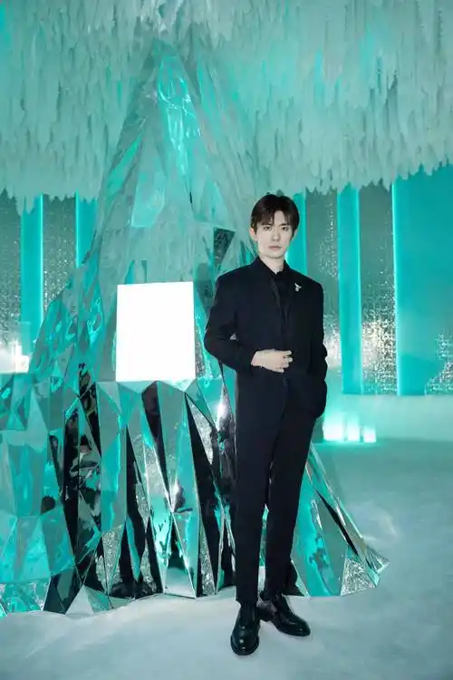 易烊千玺佩戴"石上鸟胸针"出席蒂芙尼活动状态太好了