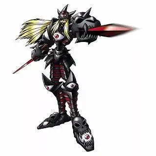 黑鹰兽:寄宿了传说中十斗士的力量,拥有暗之能力的数码兽.