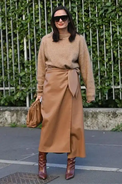 a字型半身裙苹果型身材虽然有缺点,但其实还是挺容易选裙子的,只要不