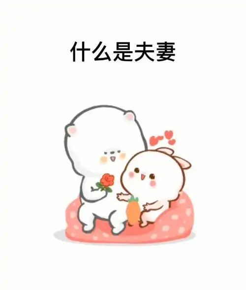 夫妻就是一辈子吵吵闹闹不分开你懂我脾气爱情情感搞笑表情包