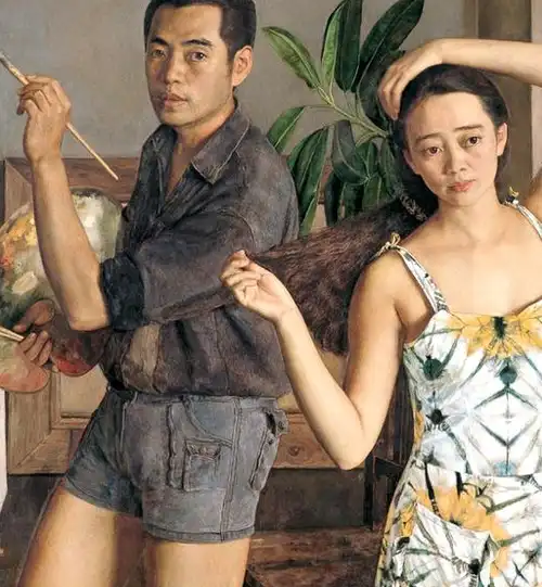 画老婆的画家虽然多,但和自己的老婆一起画画的人却没几个,在艺术界