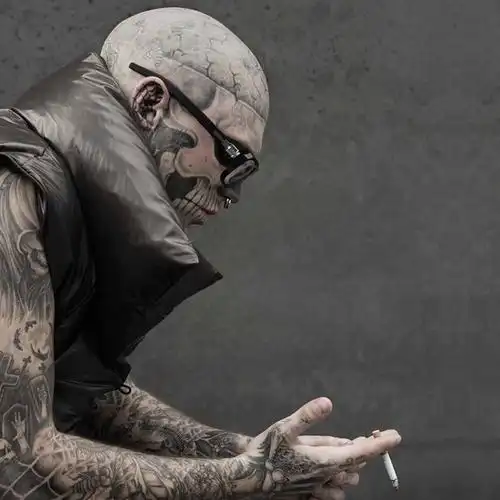 纹身光头男头像