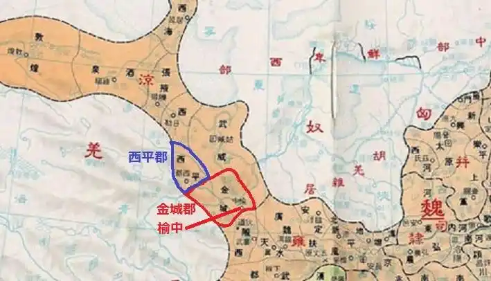 后汉末,金城郡の北侧が分割され,西平郡が设置される.