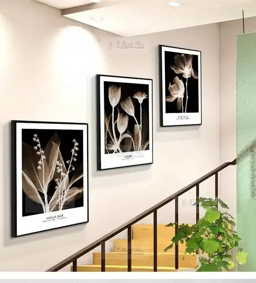 走道装饰画楼梯间墙面挂画过道走道装饰画幼儿园复式楼楼道墙上壁画