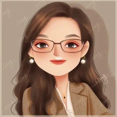 戴眼镜的卡通女生头像卡通女生头像插画师我是原创插画师素材