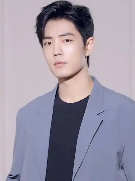 肖战蓝西装造型