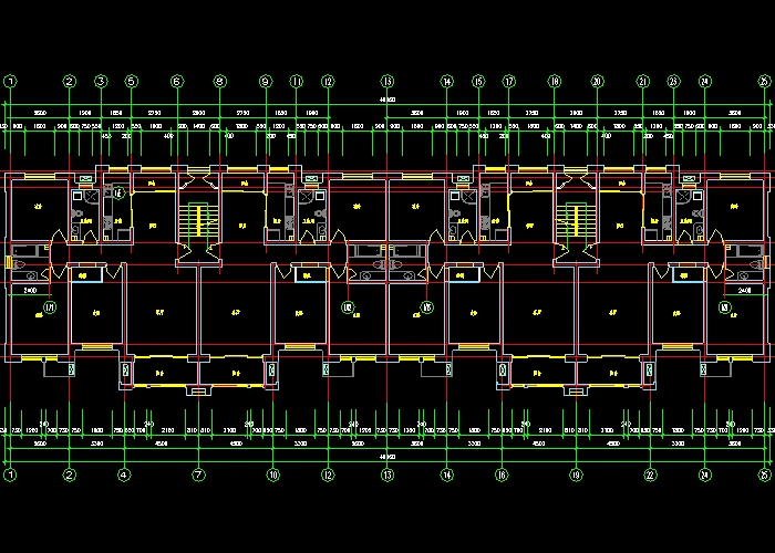 多高层住宅建筑施工全套cad图纸