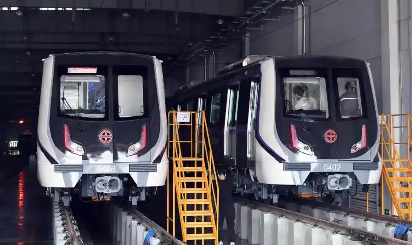 中国中车全新动车沈阳地铁四号线列车正式亮相