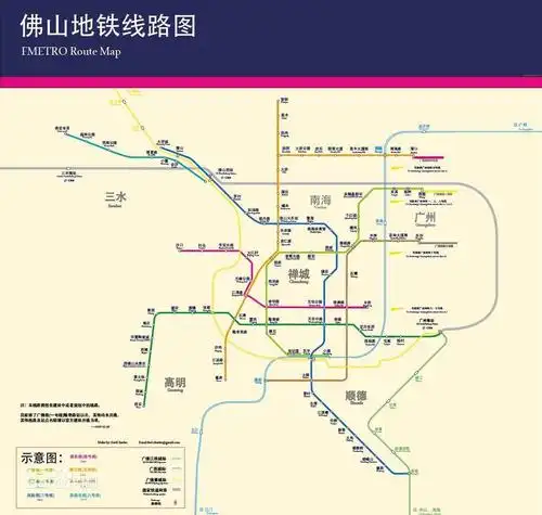佛山地铁线路图