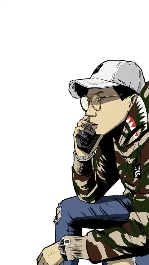 龙井说唱孙旭插画壁纸设计