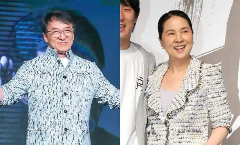 林凤娇探班老公 成龙全程搀扶妻子下台阶温柔体贴_吴绮莉_大哥_财产