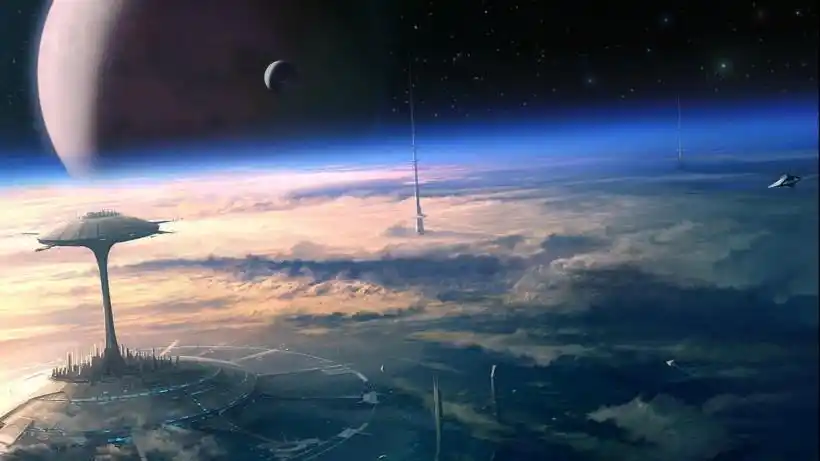 未来城市科幻画桌面壁纸 第3张 1920x1080 高清壁纸图片 (天堂图片网)