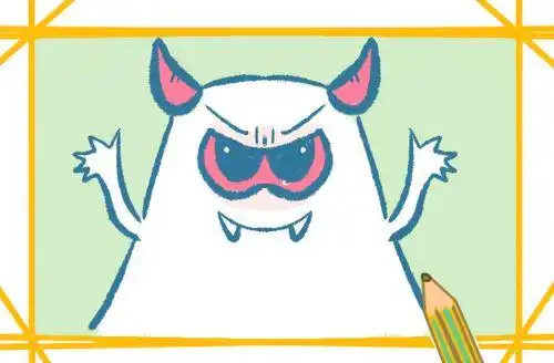 可爱的魔鬼简笔画