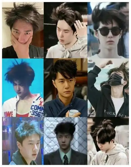 王一博火了网友热评张剧照鸡窝头喜感依旧帅气哦