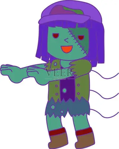 万圣节僵尸女孩