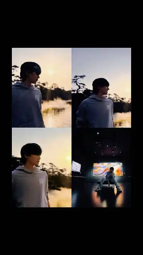 宋亚轩的游客照四宫格