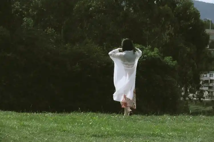 夏天之山野背影