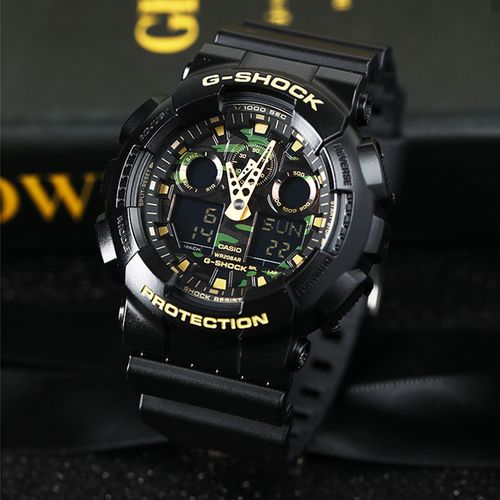 卡西欧拆弹专家手表男g-shock华仔同款迷彩运动表ga-100cf-1a9