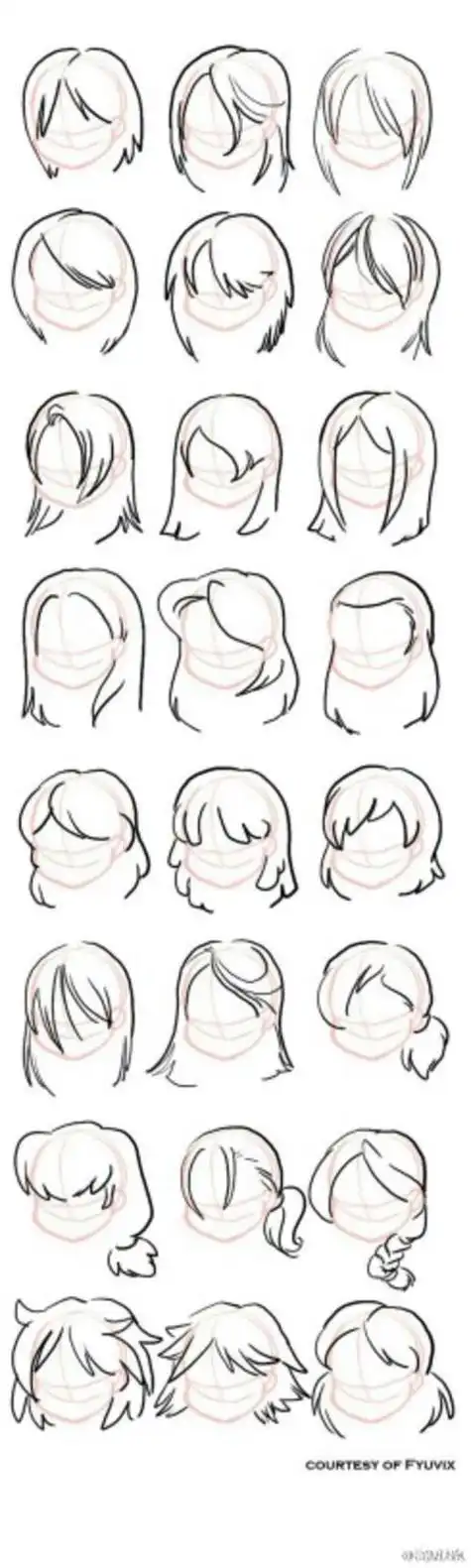 动漫人物赤木晴子简笔画的画法步骤图解头发的画法简笔画