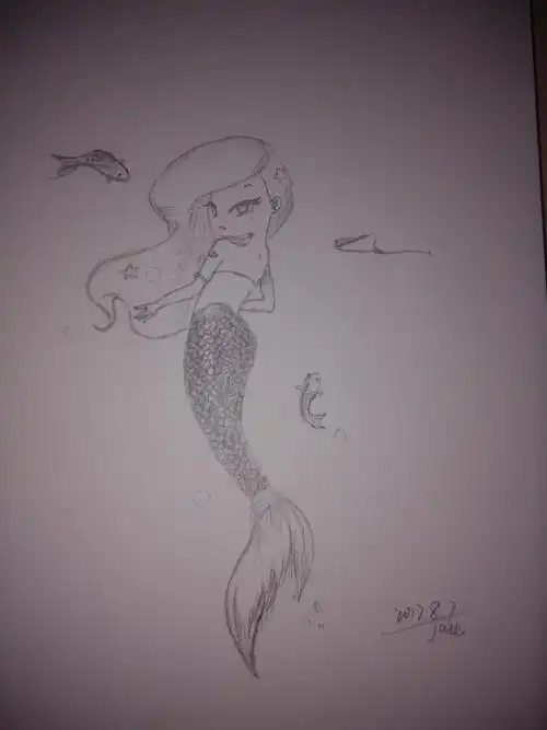 第三幅画小小美人鱼