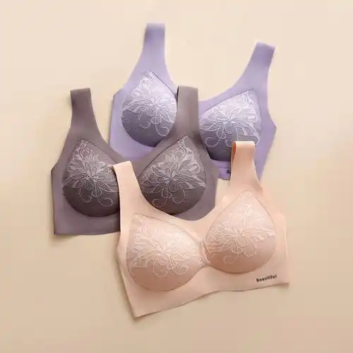 乳胶内衣女无痕无钢圈小胸聚拢运动文胸后扣美背