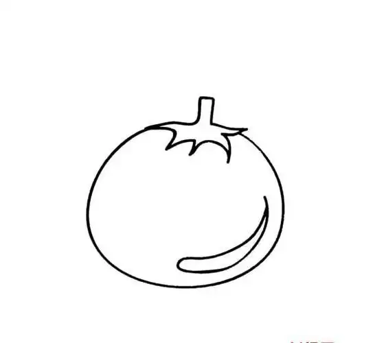 茄子的简易画法