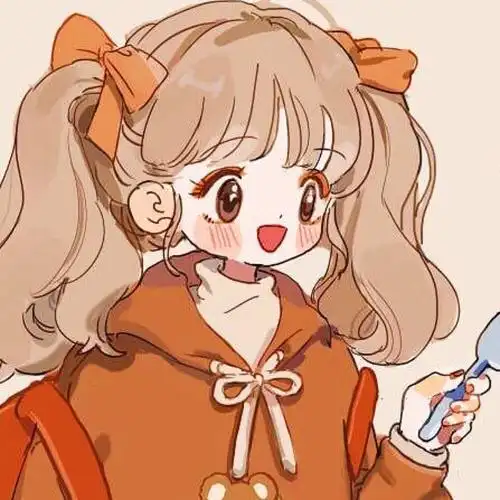 超可爱的卡通头像画师微博id:普通小狗自截