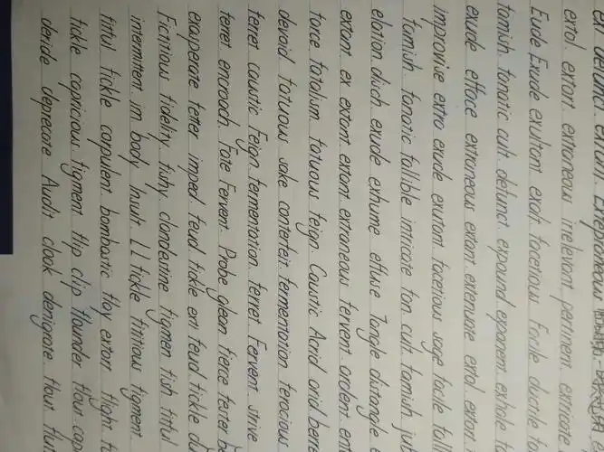 老外漂亮的手写体长什么样?把英文写的像印刷体一样整齐真的好吗?