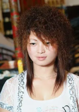 烟花烫发型图片