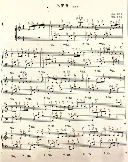 宝宝们有兴趣可以了解一下～#钢琴简谱  #成人零基础学钢琴  #七里香