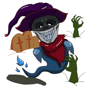 古墓鬼魂 恐怖 灵魂使者 骷髅先生