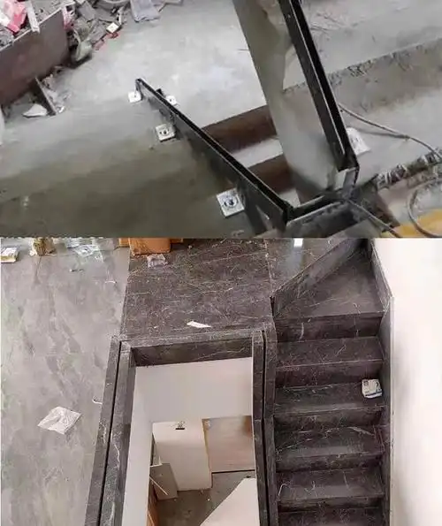 楼梯扶手无框玻璃卡槽碳钢u型预埋钢槽镀锌地槽简约阳台护栏栏杆定制