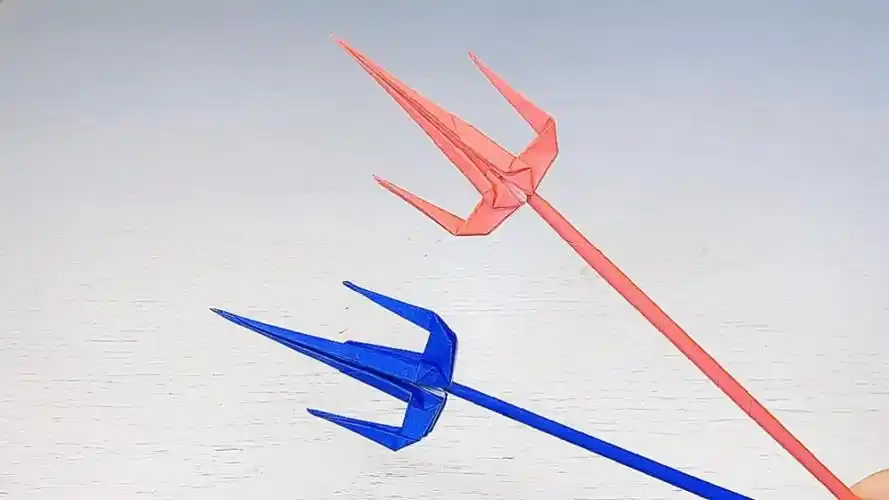 兵器三叉戟折纸教程