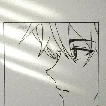 临摹漫画男生侧脸