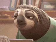 疯狂动物城树懒动图闪电树懒gif动态图慢动作微笑表情包