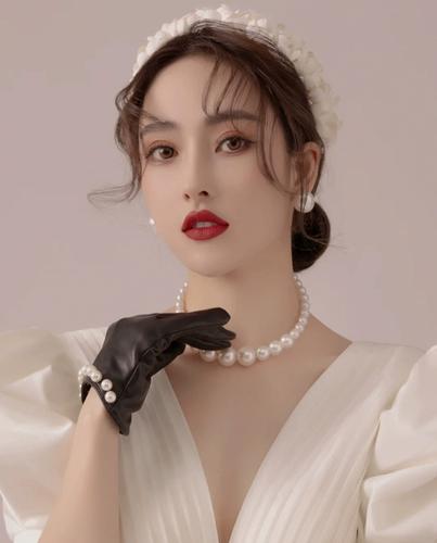 大珍珠项链毛衣链女士choker颈链复古法式拍照配饰品锁骨项圈119