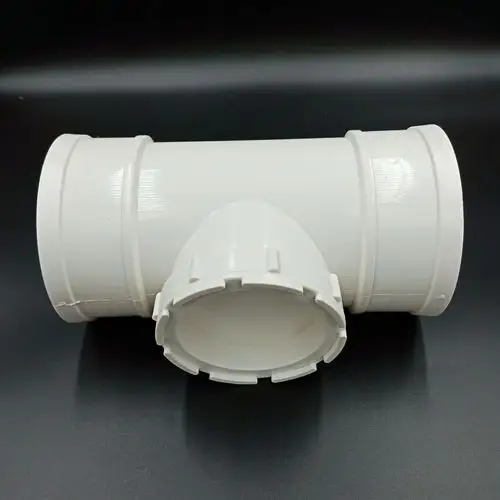 pvc排水管件配件 直角四通pvc排水四通 异径立体四通 pvc立体三通