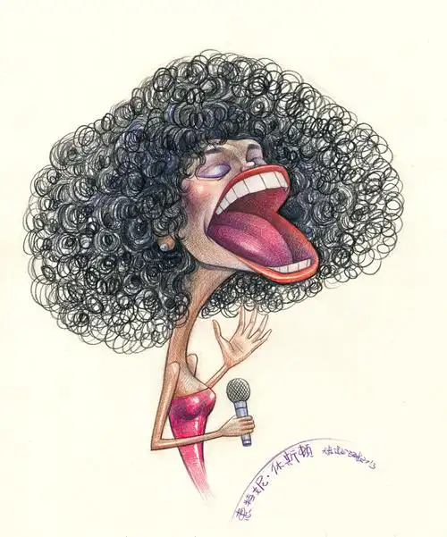 夸张 肖像漫画 似颜绘 大叔漫画 漫像作品