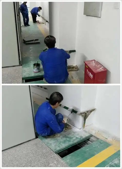 南塔配电室室内接地网刷漆