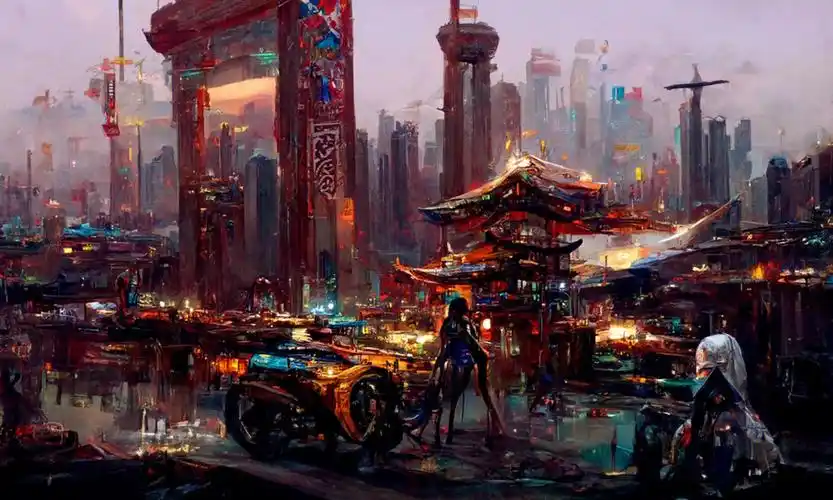 ai作画工业革命发生在东方的现代幻想