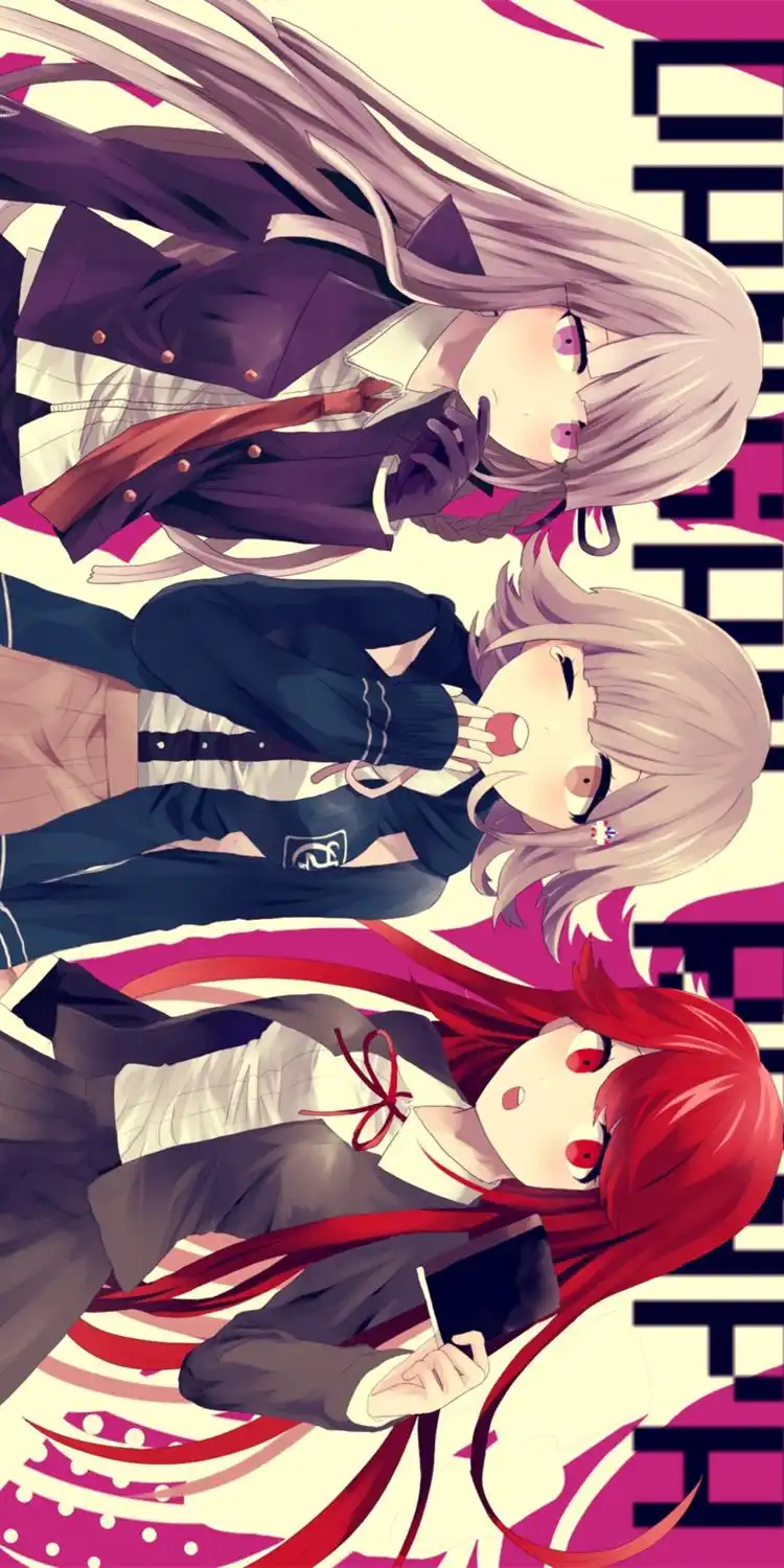 《弹丸论破》音无凉子和其他角色的奇怪组合,动漫全面屏壁纸