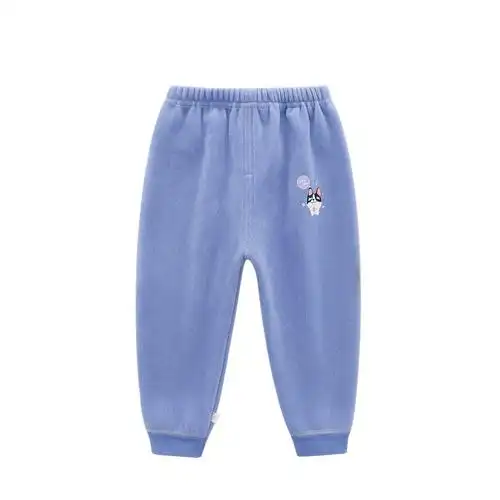 儿童裤子秋冬装新款男女童宝宝加绒保暖长裤中大童裤子18岁睡裤