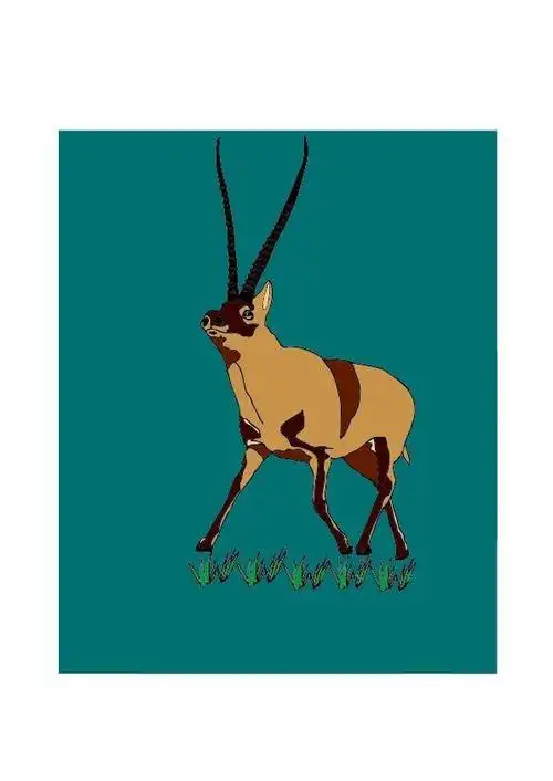 图品汇 设计元素 卡通手绘 藏羚羊素材上图作品的源文件由图品汇优选