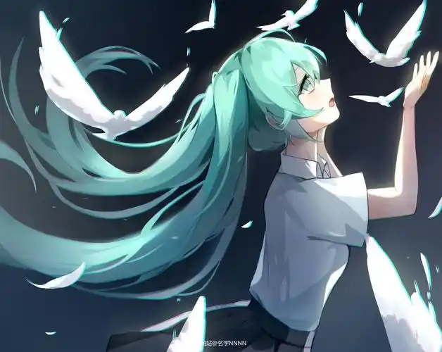 初音插画图片壁纸