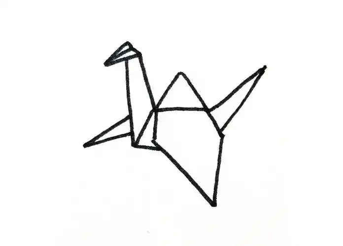 千纸鹤简笔画 2022最新千纸鹤简笔画作品
