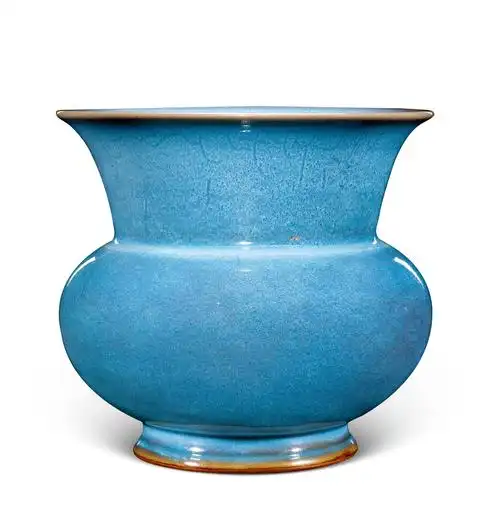 lot 2318 明初 钧窑天青釉花盆