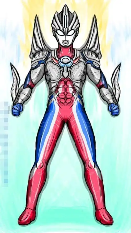 小林简笔画帅气的诺亚奥特曼简笔画