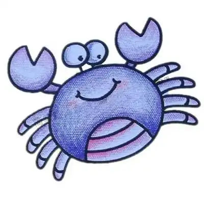 螃蟹简笔画 螃蟹简笔画儿童画